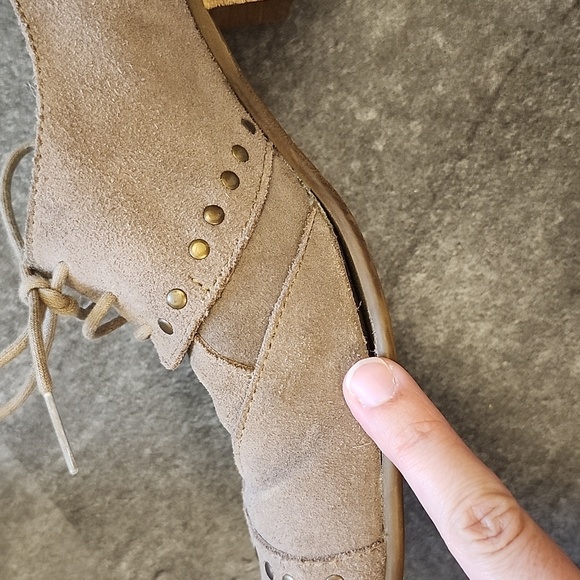 Fly London lace up grey short heel Oxford size 39 - Picture 9 of 9